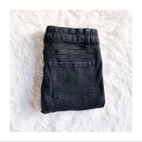 Rachel Roy Black Mid-Rise Skinny Jeans Sz 25 - Picture 1 of 8